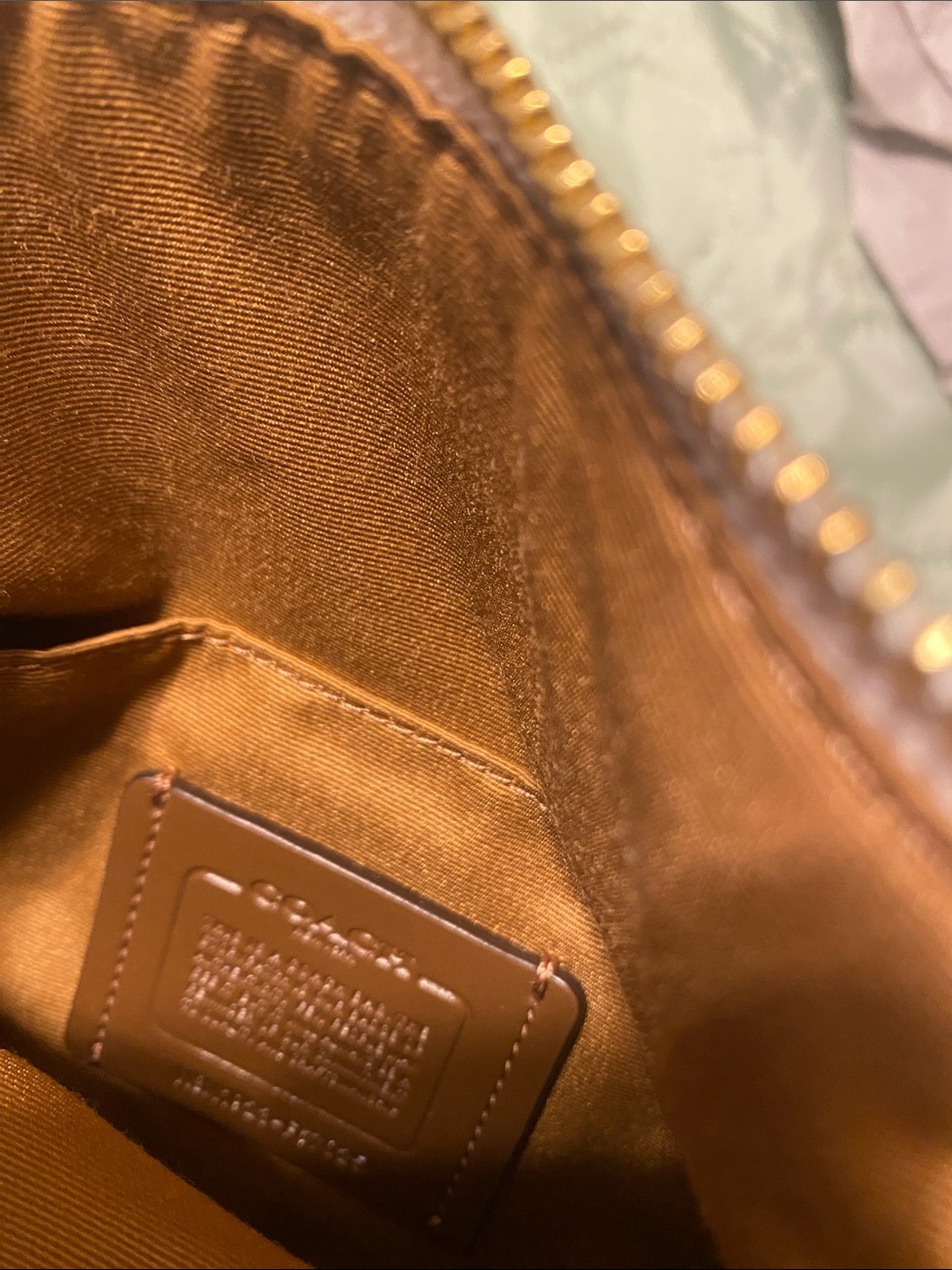 Coach Pebbled Leather Crossbody Bag in Chalk - Picture 5 of 5